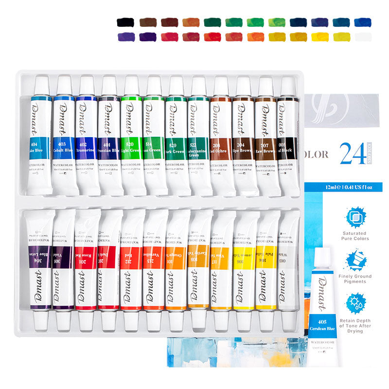 TEMPERA ACUARELA 24 CULORI 12 ML DMAST BY PEBEO TEMPERA ACUARELA 24 CULORI 12 ML DMAST BY PEBEO